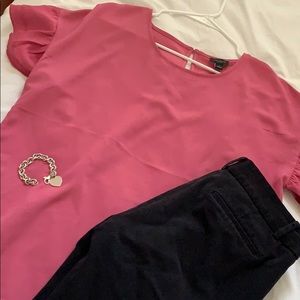 Anne Taylor pink blouse